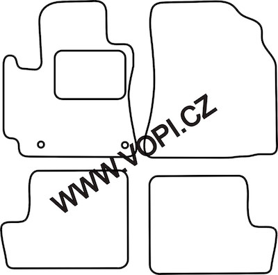 Autokoberce Toyota RAV4 5 dveřová 2003 - 2005 Autofit (4754)